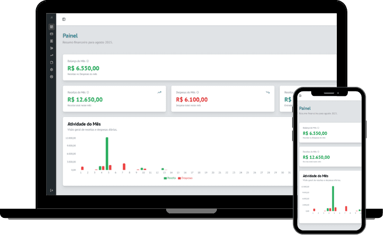 Tela de Relatórios do Aplicativo